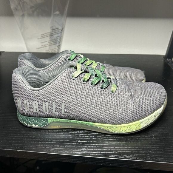 Nobull Superfabric Low Women’s Size 8.5 Gray Green Gym Shoes Training - Picture 1 of 10